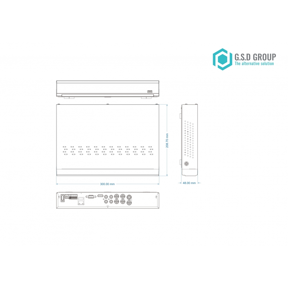 4 Channels DVR Recorder 8MP/4K + HDD - Image 3
