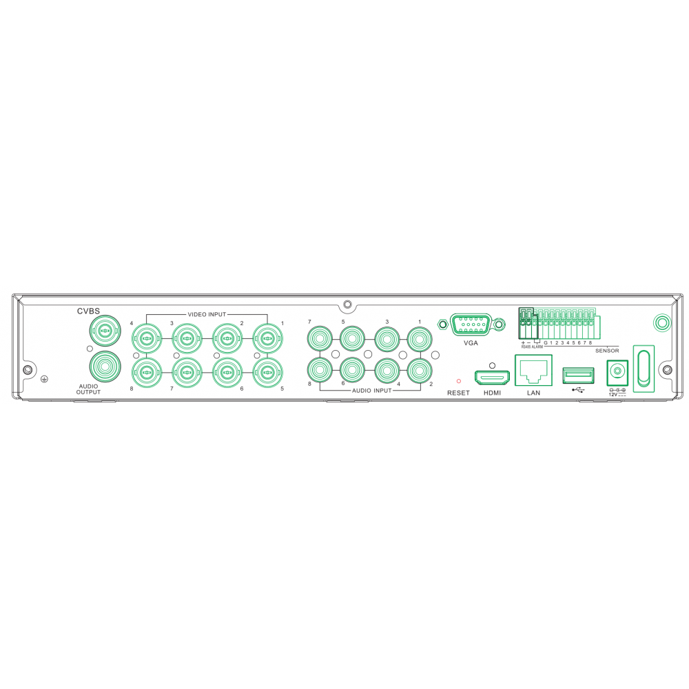 8 Channels DVR Recorder 8MP/4K - Image 4