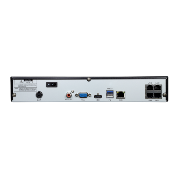 4 Ports NVR Recorder 8MP/4K + HDD - Image 2