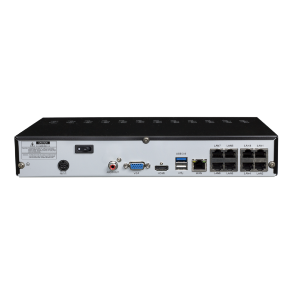 8 Ports NVR Recorder 8MP/4K + HDD - Image 2