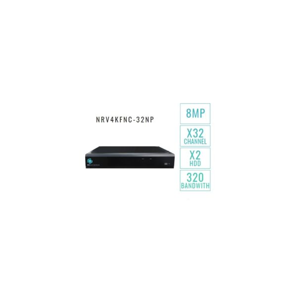 32 Ports NVR Recorder 8MP/4K + HDD