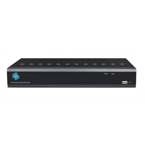 8 Ports NVR Recorder 8MP/4K + HDD