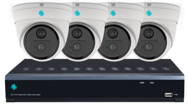 IP AI Kit - 4 Ports-8MP/4K + 4 x 5MP cameras