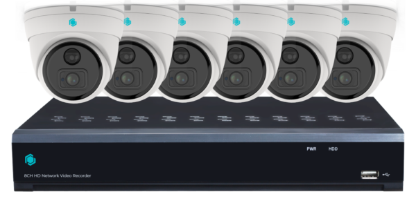 IP AI Kit - 8 Ports-8MP/4K + 6 cameras