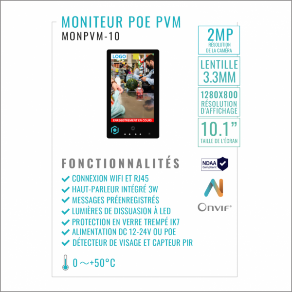 PVM POE monitor - 10 inch