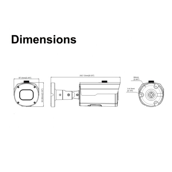AIO Bullet 5MP Camera with Motorized Lens - Image 3