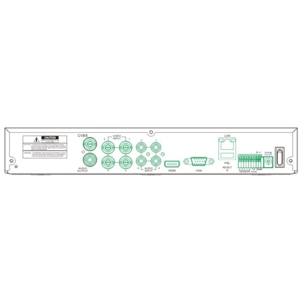 4 Channels DVR Recorder 8MP/4K with AI - Image 3
