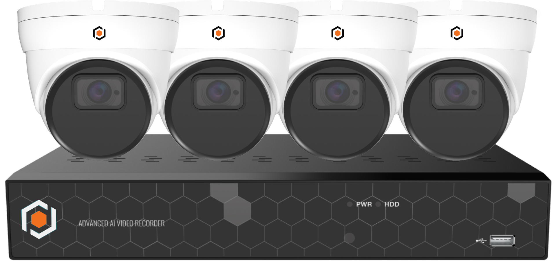 OctaVue IP AI kit, 4 cameras + NVR