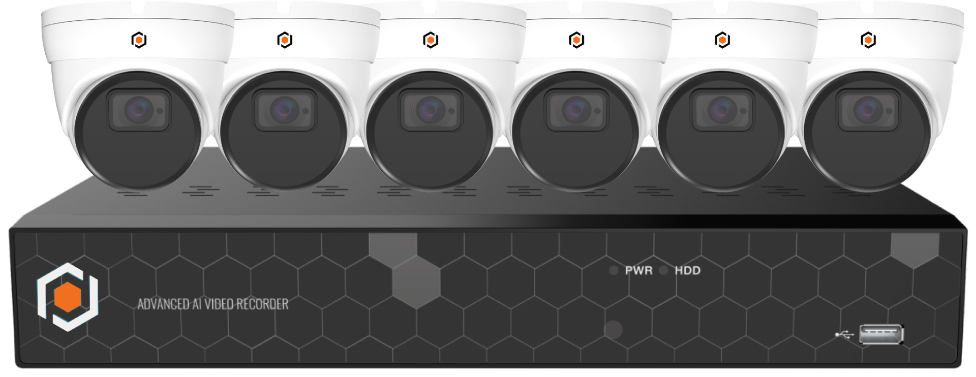 OctaVue IP AI kit, 6 cameras + NVR